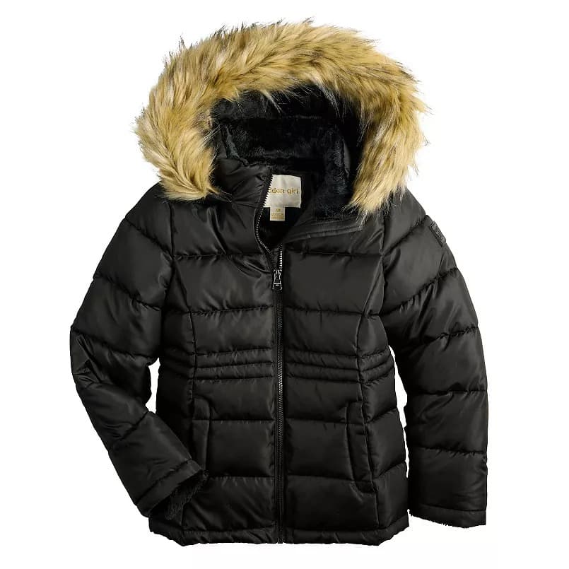 Kohls #ad : Girls madden girl Hooded Insulated Puffer Jacket for $30.80 (Reg $80) + Free Pickup.