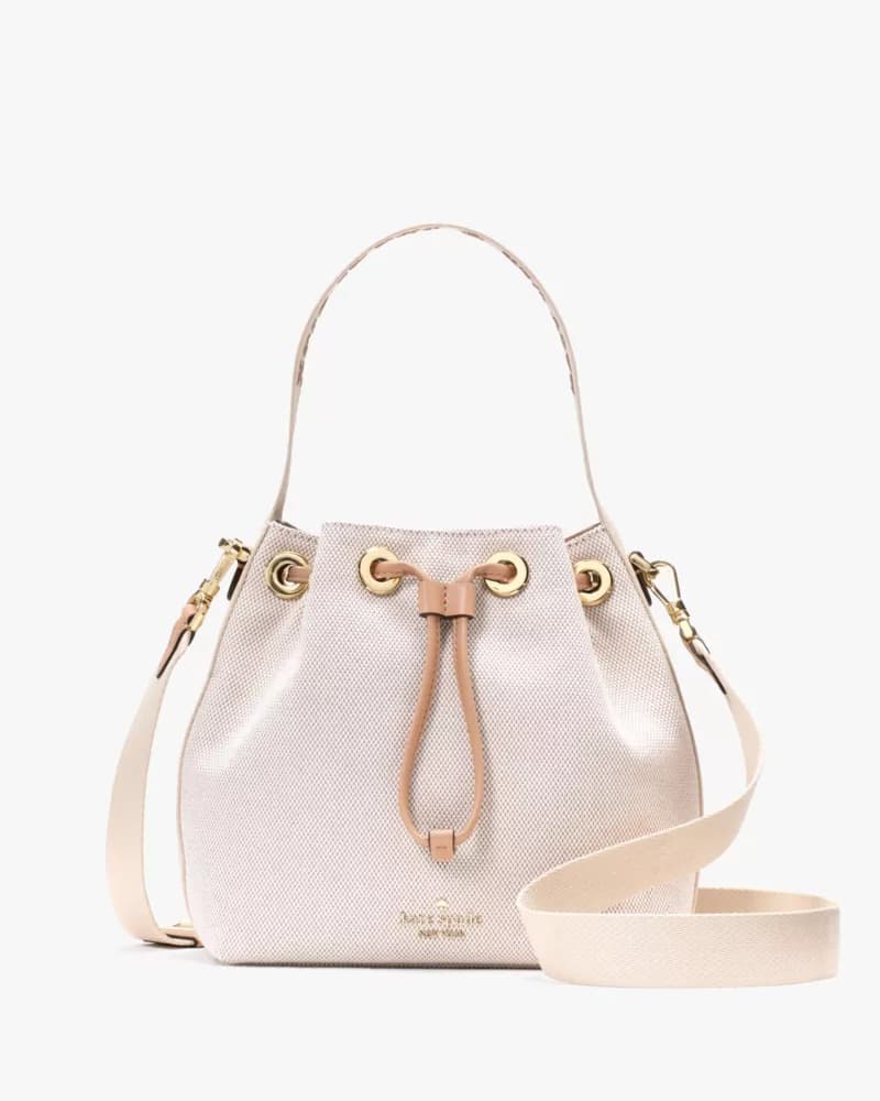 Kate Spade #Ad : Kip Canvas Bucket Bag $75.60 (Reg $359) + Free Shipping.