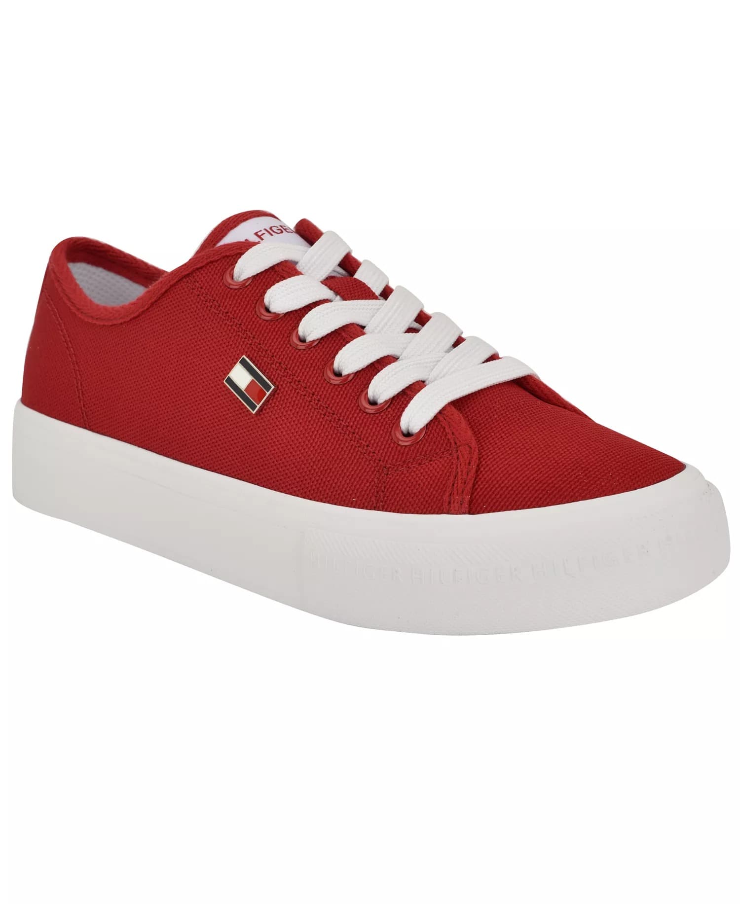 Macys #ad : Tommy Hilfiger Women’s Aressa Flag Lace-Up Sneakers for $34.99 (reg $75) + Free Shipping.