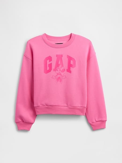 Gap #ad: GapKids × Disney Minnie Mouse Oversized Logo Sweatshirt $13.49 (Reg $45) + Free Pickup.
