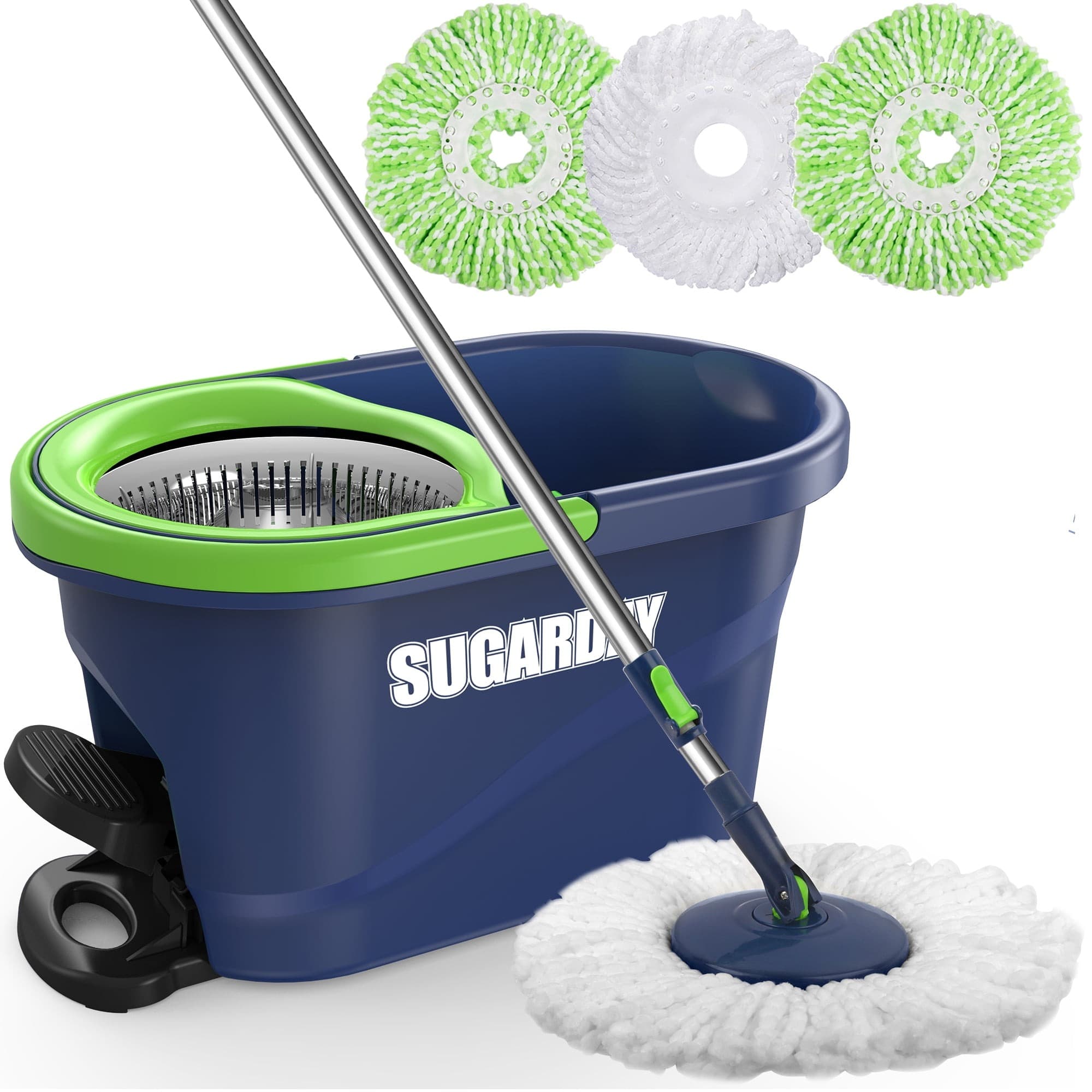 Walmart #ad : SUGARDAY Spin Mop and Bucket for $29.53 (Was $59) + Free Pickup.