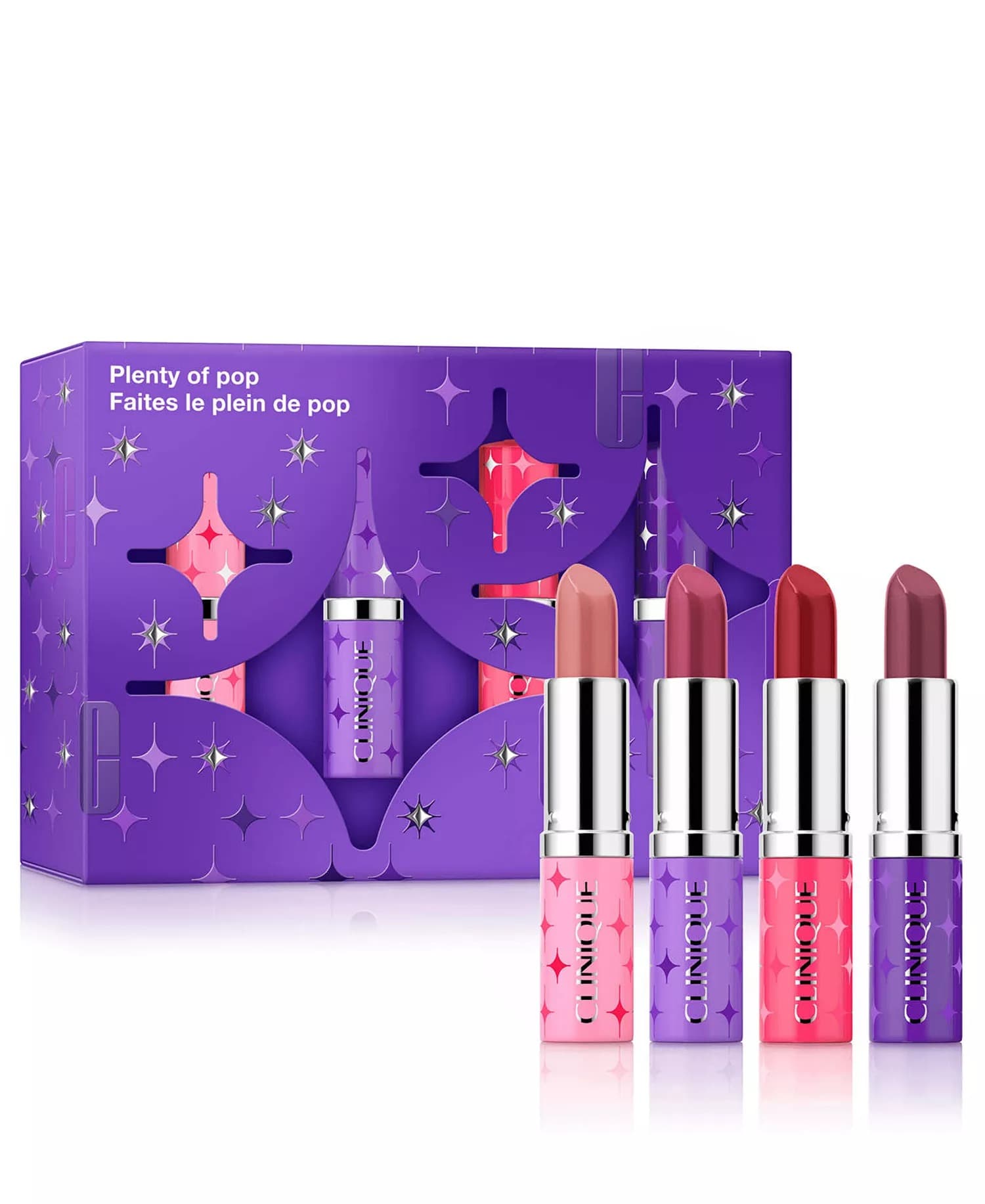 Macys #ad : Clinique Plenty Of Pop: Pop Longwear Lipstick Gift Set for $17.50 (reg $35) + Free pickup.