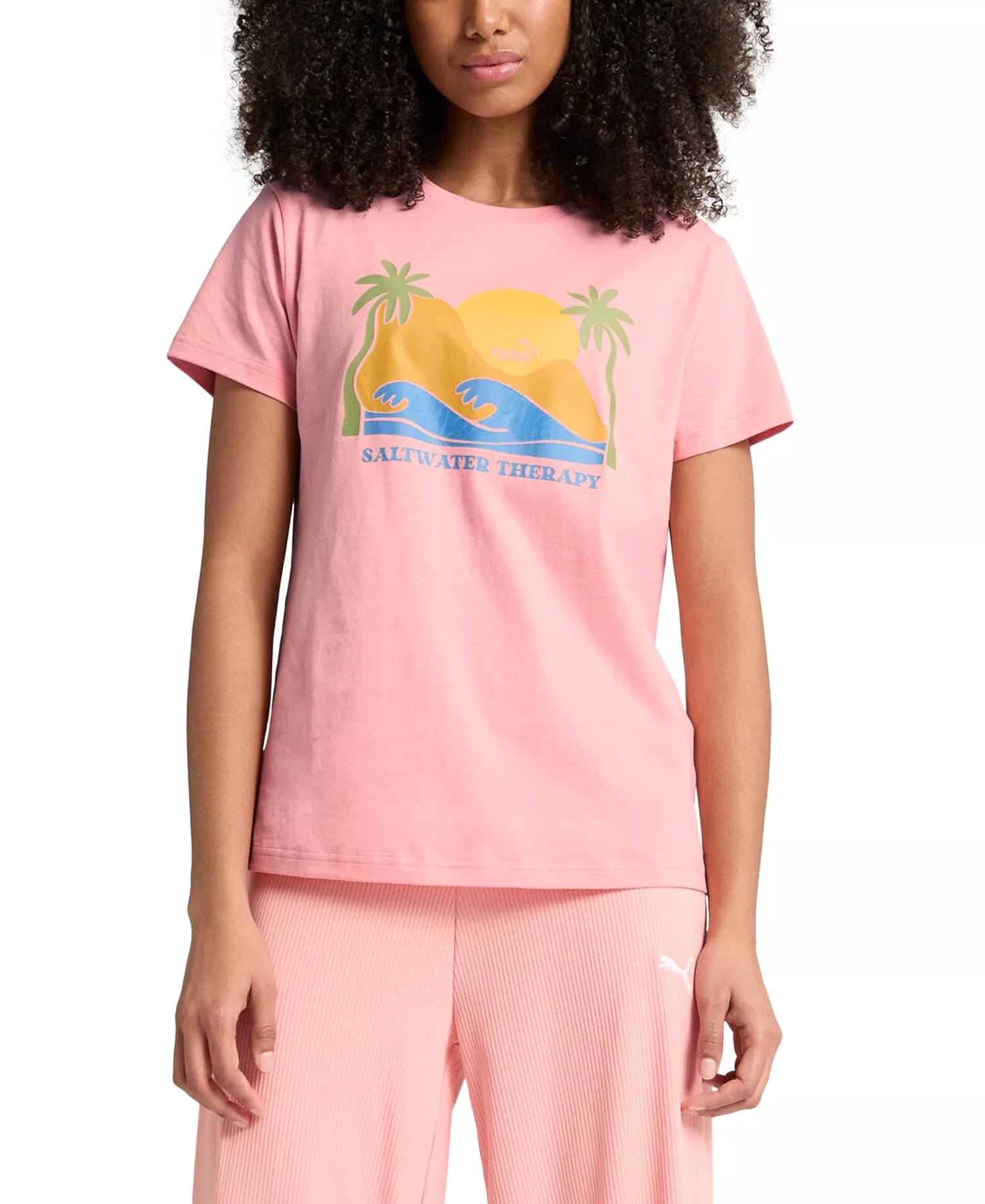 Macys #ad : Puma Women’s Cotton Wellness Graphic-Print Crewneck Tee for $9.93 (reg $25) + Free pickup.