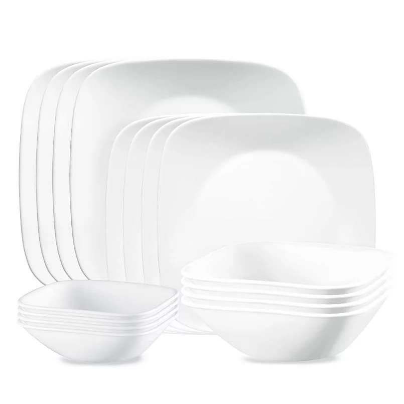 Kohls #ad : Corelle Vivid White 16-pc. Dinnerware Set for $62.99 (Reg $120) + $10 Kohl’s Cash + Free Shipping.