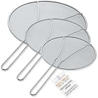 Amazon : Set of 3 U.S. Kitchen Supply Stainless Steel Splatter Screen $17.99(Reg $20) + Free prime shipping. #ad