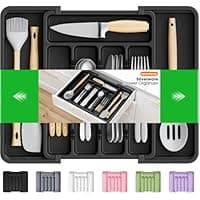 Amazon : SpaceHacks Expandable Utensil Drawer Organizer $4.74 (Reg $5) + Free prime shipping. #ad