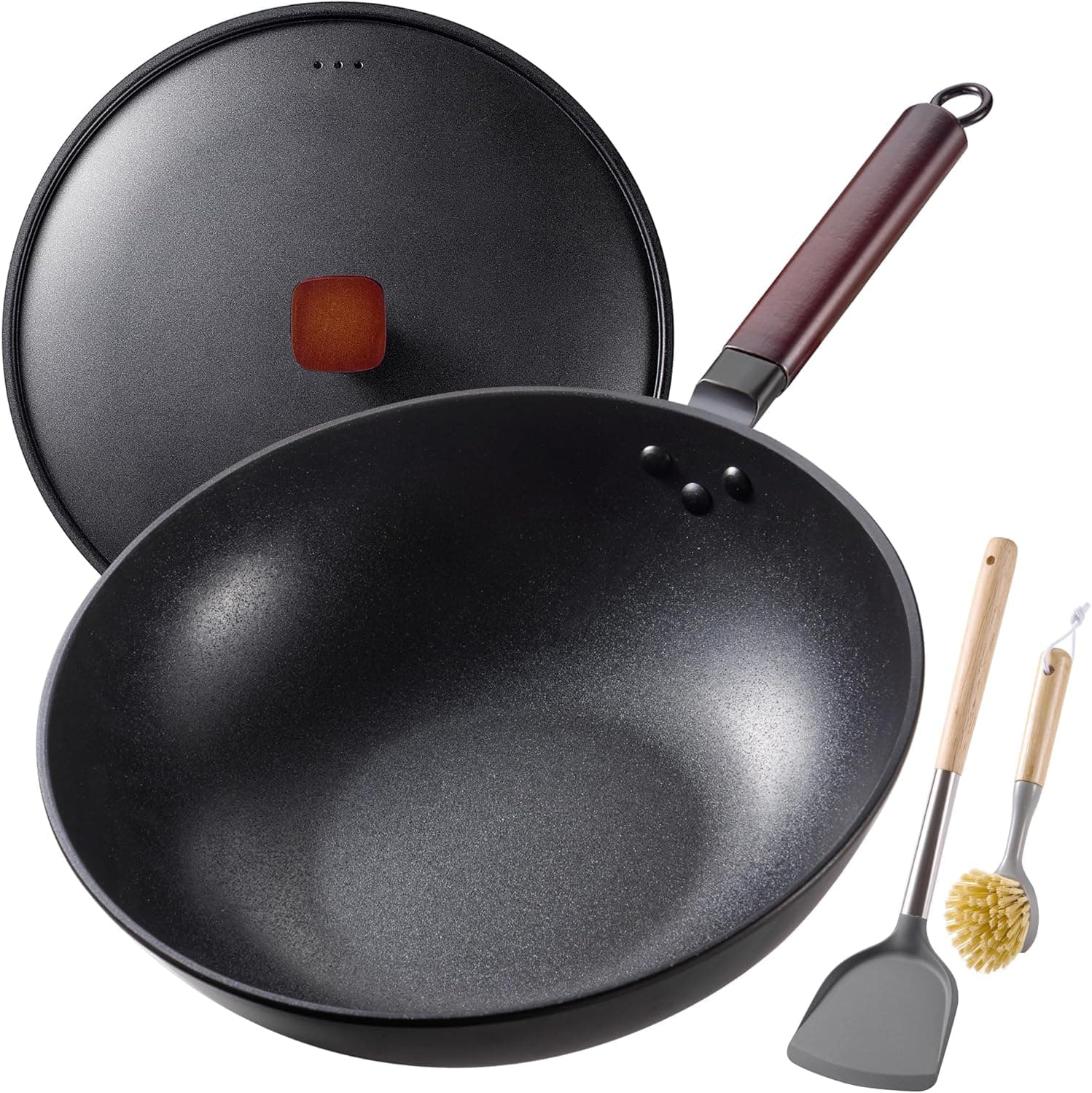 Amazon : Carbon Steel Wok -13 Inch Woks & Stir-fry Pans Nonstick $20 (Reg $42) + Free prime shipping. #ad