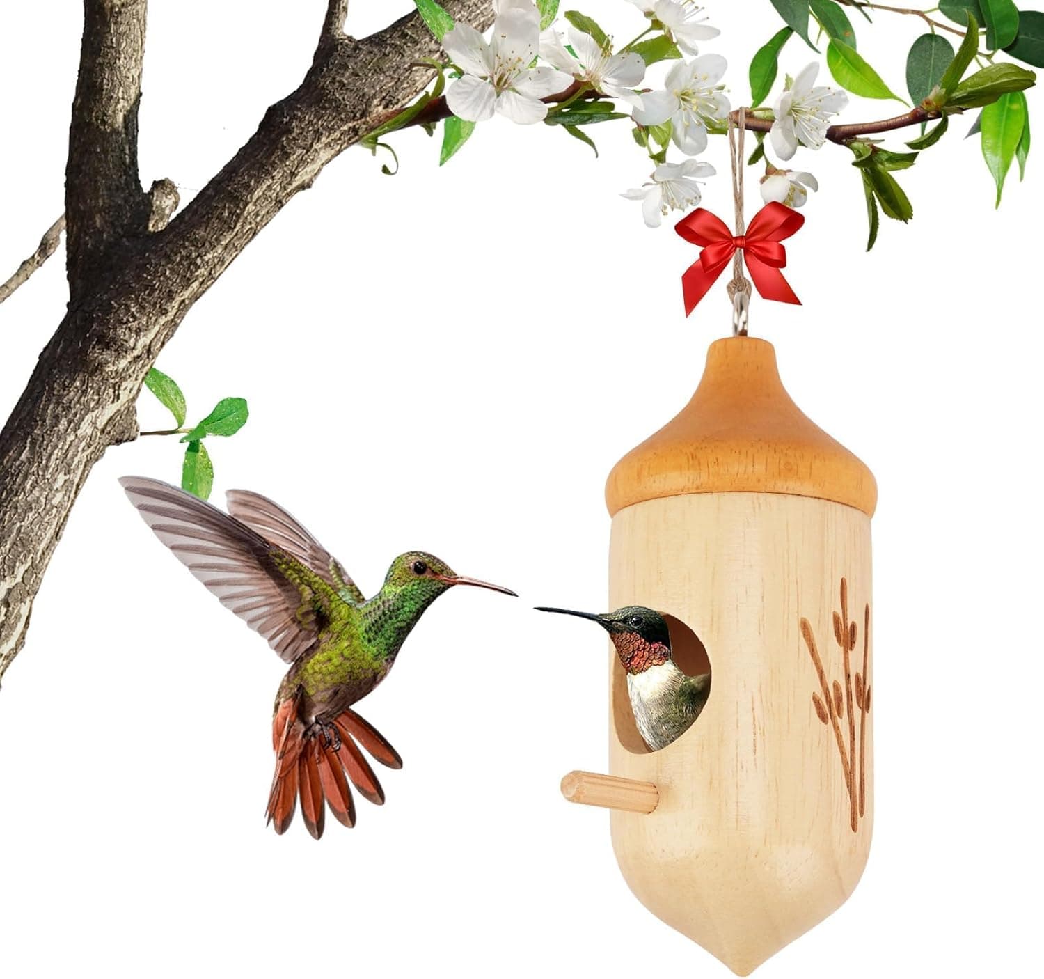 Amazon : Hummingbird House, Small Wooden Hummingbird House $4.99 (Reg $10) + Free prime shipping. #ad