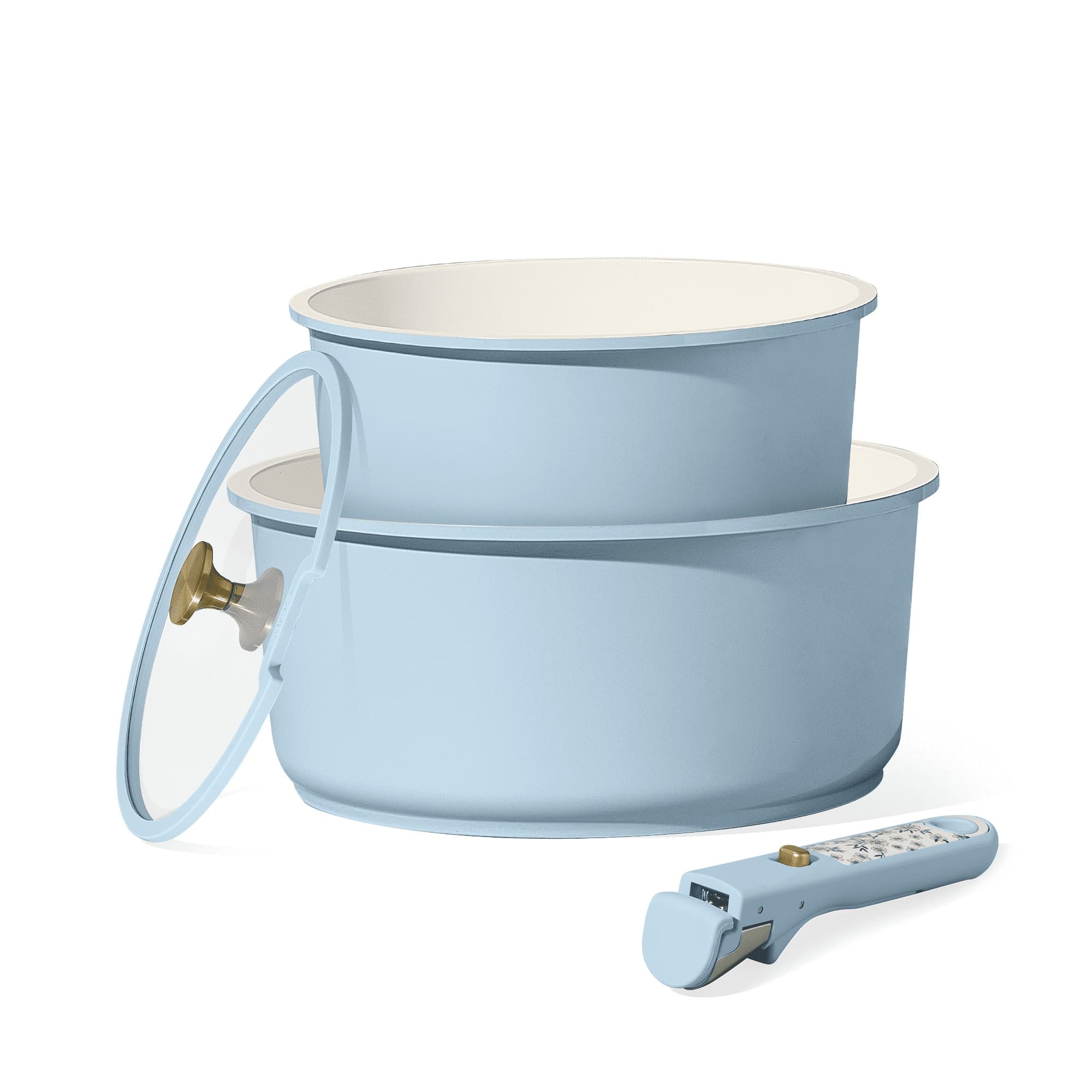Walmart #ad :Carote 4 Pcs Ceramic Saucepans Set, Pots Set with Detachable Handle For $29.99 (Reg $59.99)