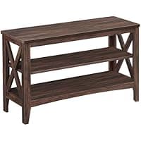 Amazon :Vasagle 2-Tier Farmhouse Style Entryway Storage Bench $37.48 (Reg $76) + Free shipping. #ad