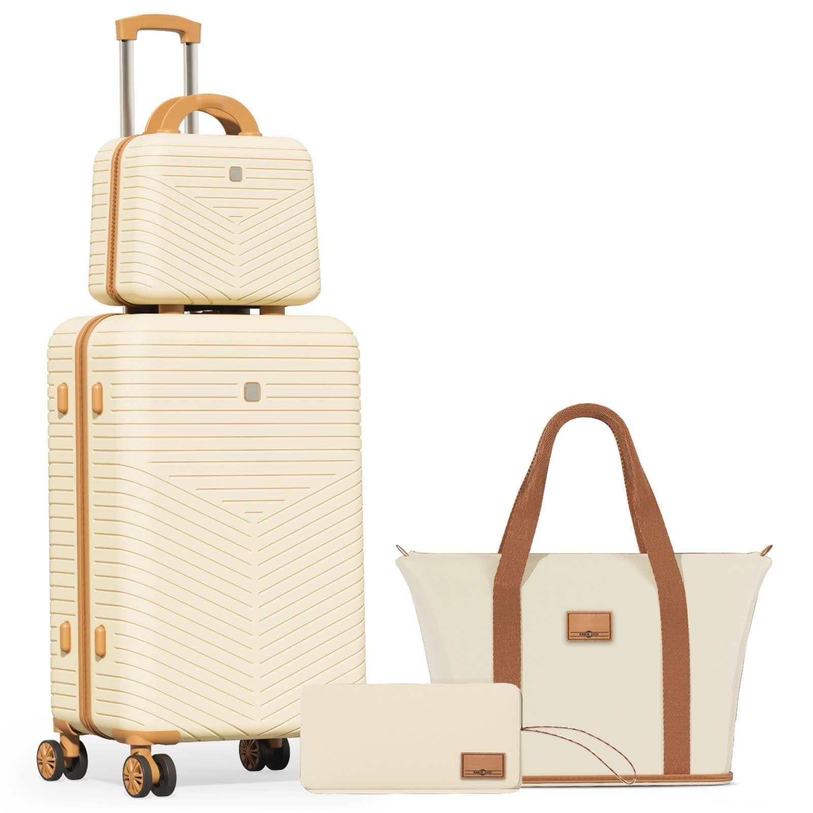 Walmart #ad :HOTEEL 4 Piece Carry On Luggage Sets,Lightweight Travel Suitcase Set For $40.99 (Reg $109.99)