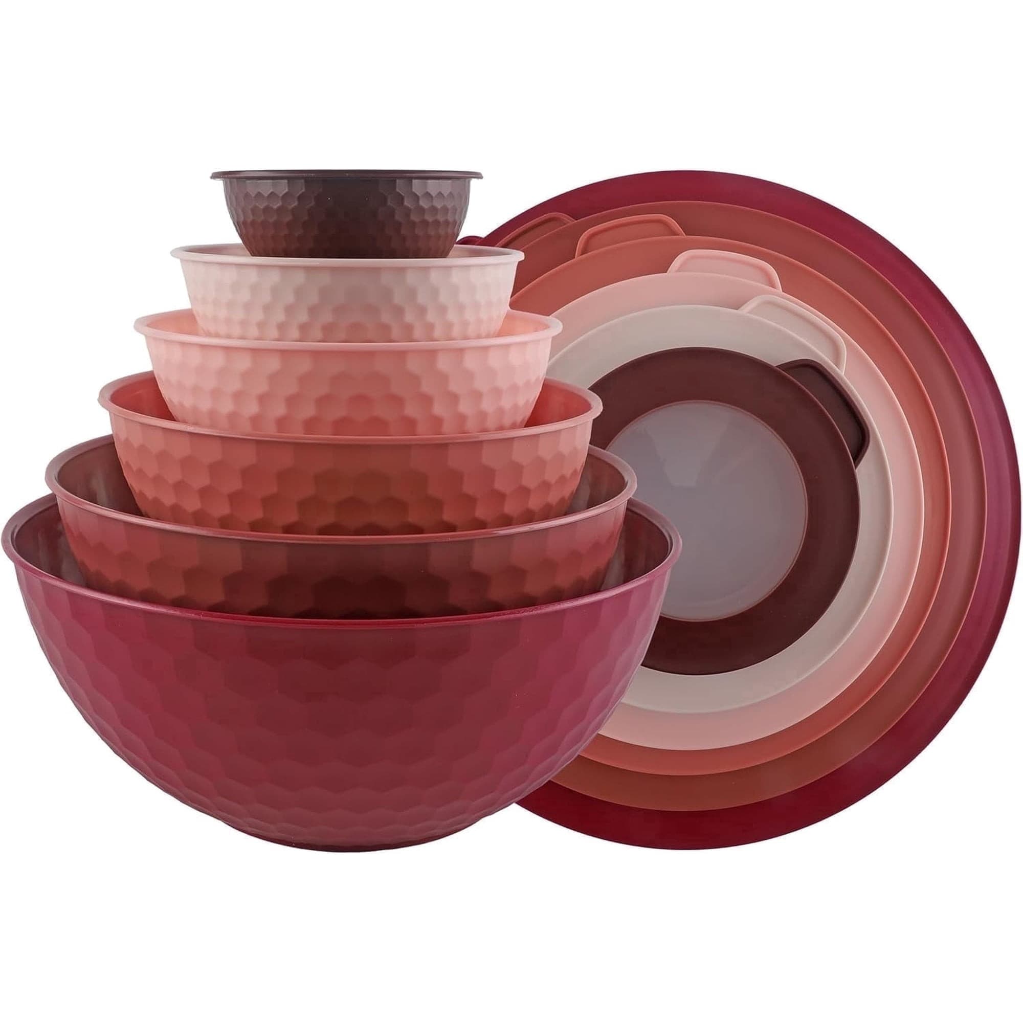 Walmart #ad :COOK WITH COLOR 12-Pc Mixing Bowls with Lids Set Plastic Bowls for Kitchen, Black Ombre For $23.99 (Reg $37.95)