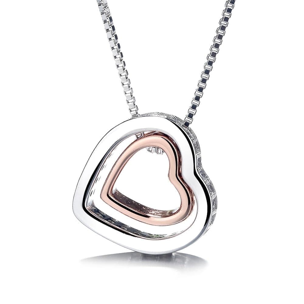 Walmart #ad :Amy and Annette Hypoallergenic 18K Gold Swarovski Crystal Heart Pendant Necklace For $15.99 (Reg $99.99)