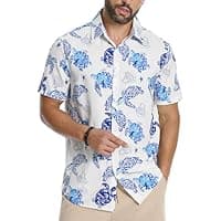 Amazon : Tropical Short Sleeve Casual Button Down Beach Shirts (Various) $9.99 + Free prime shipping. #ad