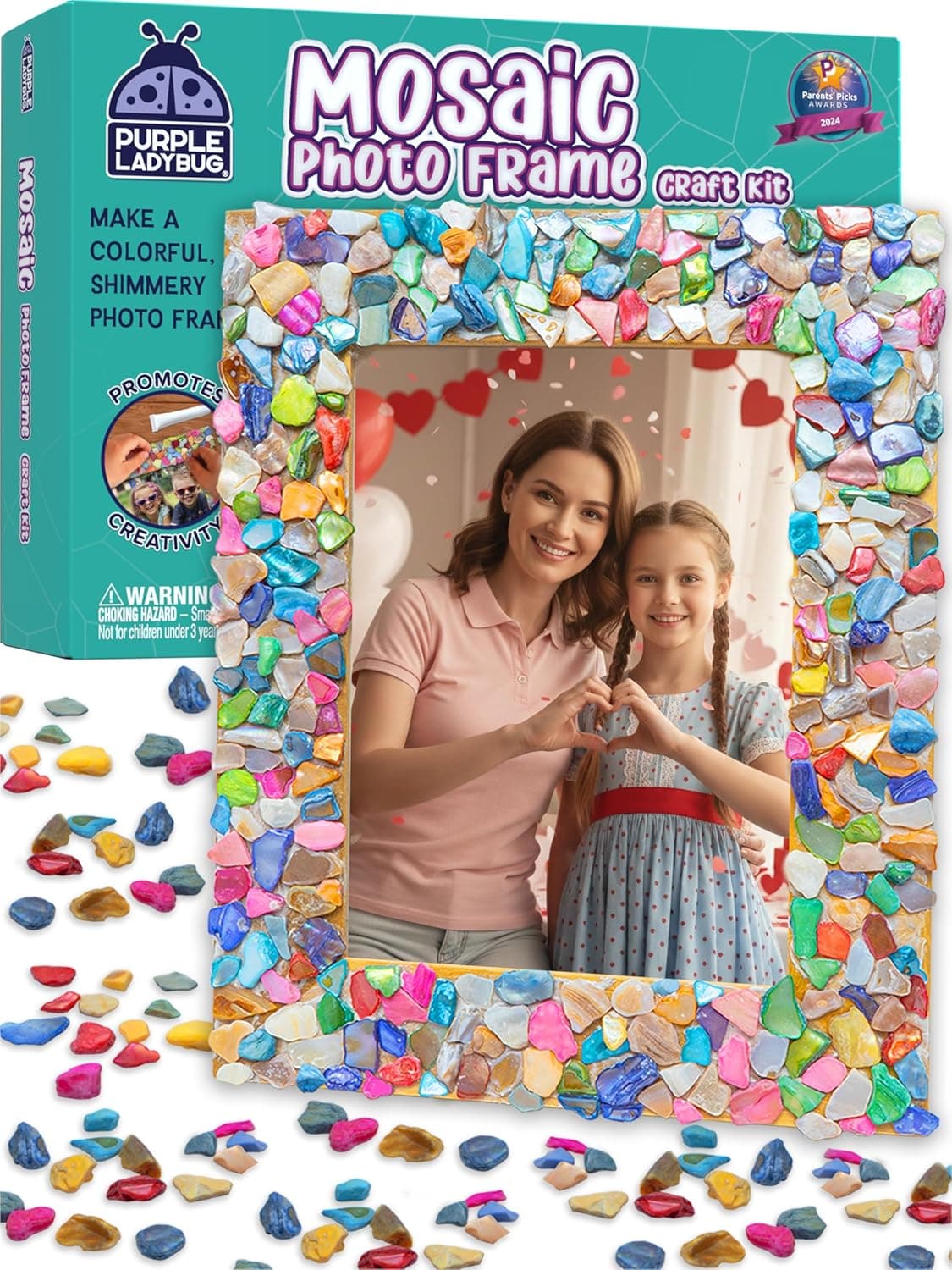 Amazon : PURPLE LADYBUG DIY Mosaic Photo Frame Crafts for Girls $11.89 (Reg $19) + Free prime shipping. #ad