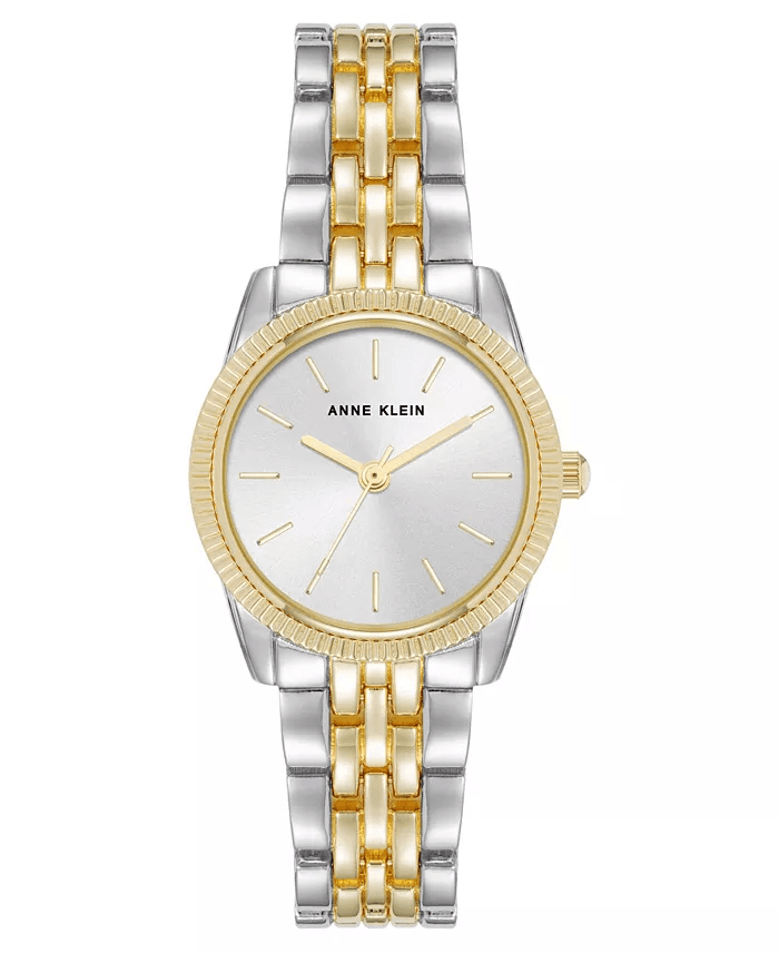 Macys #Ad:Anne Klein Women’s Quartz Casual Coin Edge Two-Tone Alloy Metal Watch $51 (was $85) + free shipping.