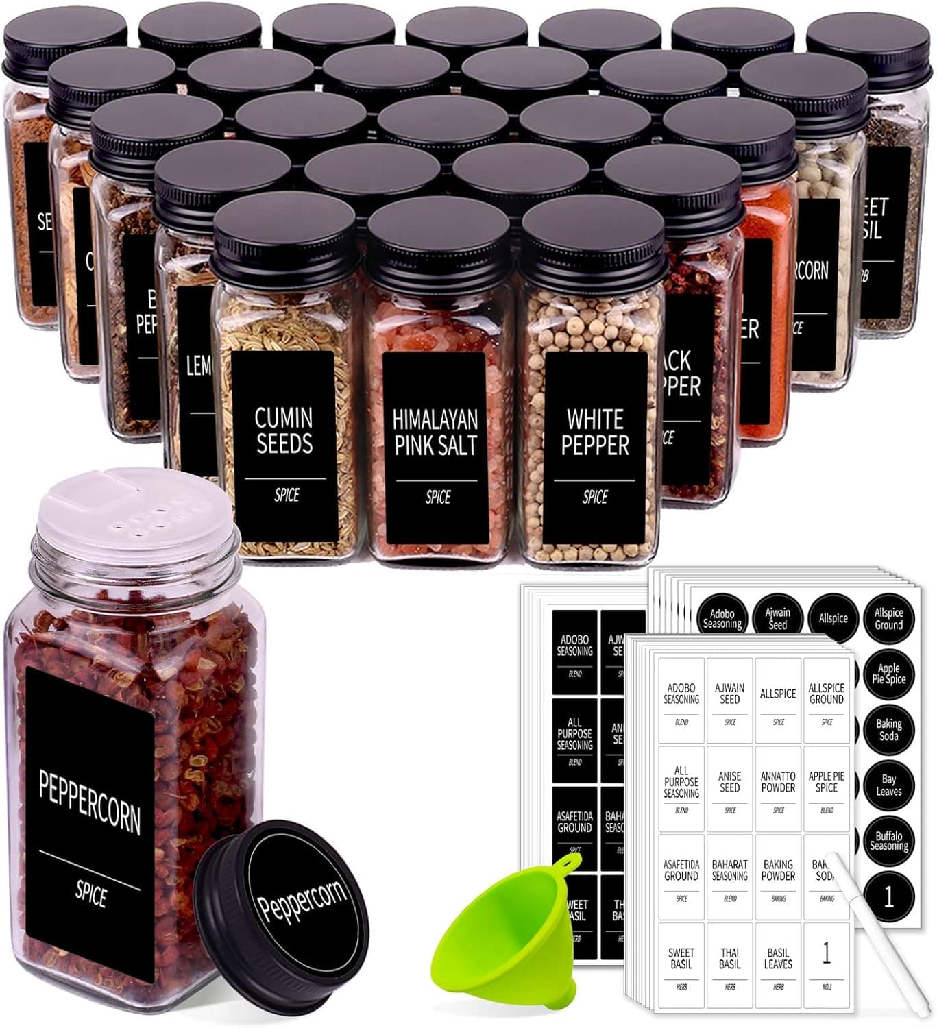 Amazon : Churboro 25 Spice Jars $20.69 (Reg $27) + Free prime shipping. #ad