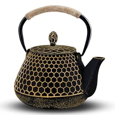 Amazon : Cast Iron Tea Pot – Honeycomb Pattern Tea Kettle $16 (Reg $33) + Free prime shipping. #ad