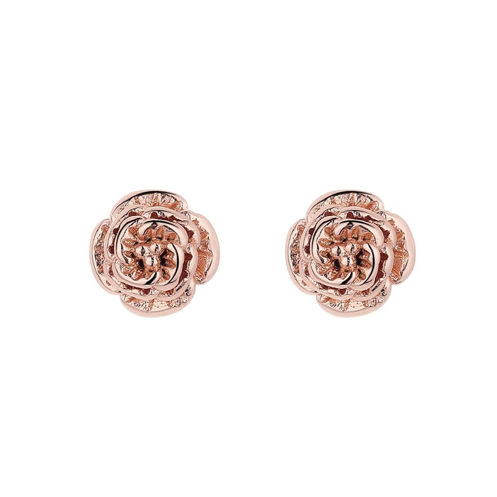Walmart #ad :14K Gold Plated over Sterling Silver Rose Stud Earrings For $16.99 (Reg $69.99)
