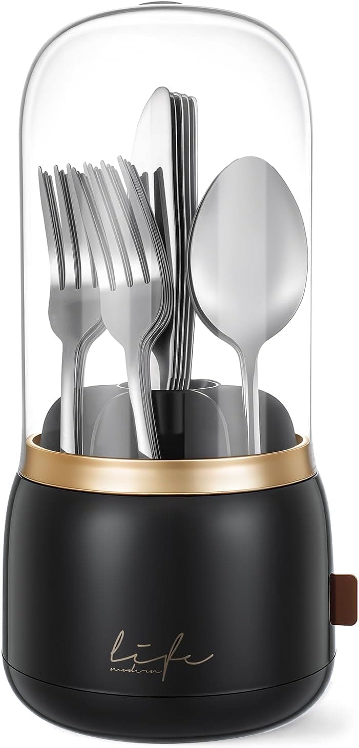 Amazon : EXIN DECHEN 360° Rotation Silverware Organizer for Kitchen $19 (Reg $29) + Free prime shipping. #ad