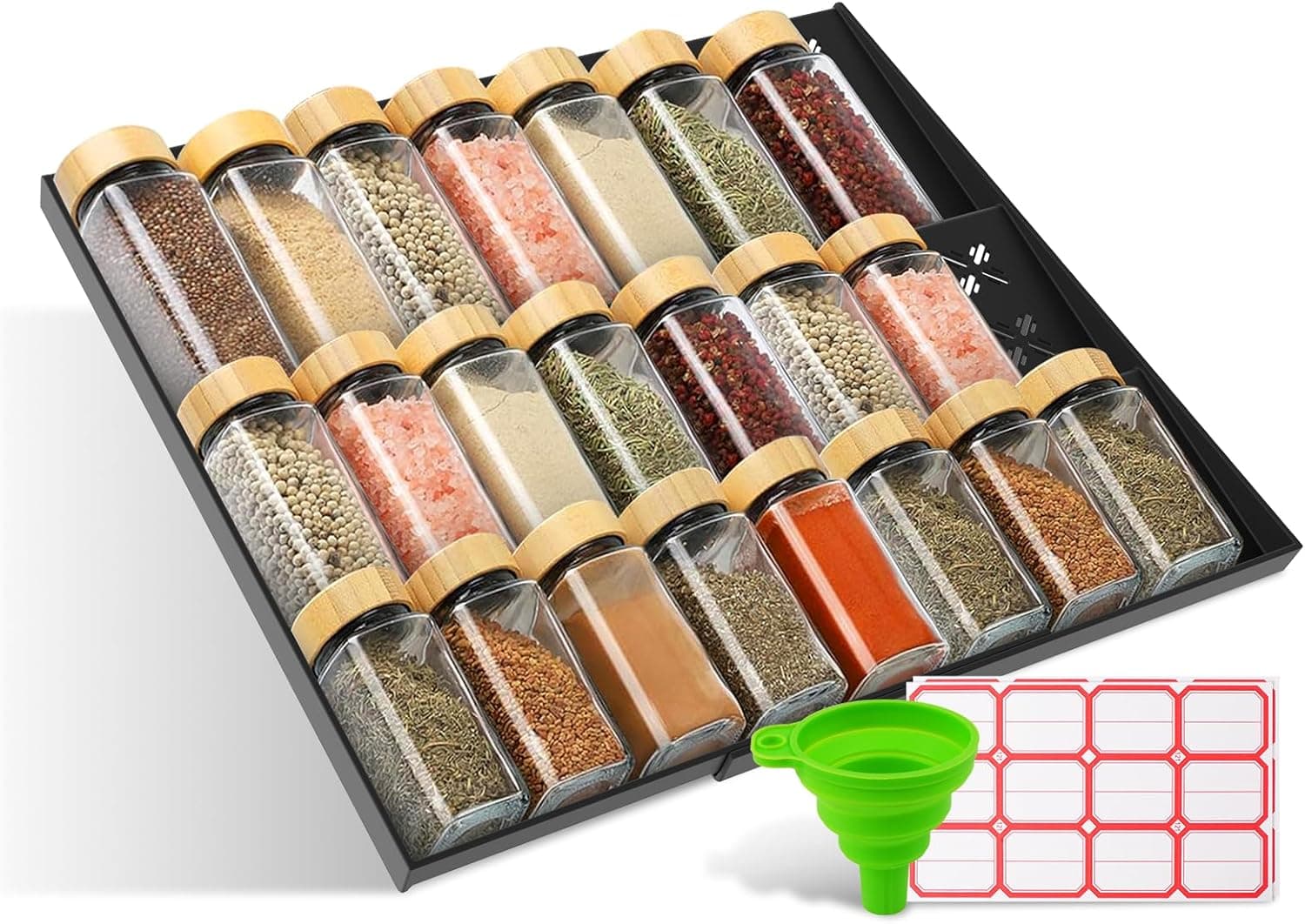 Amazon : 2-Pack Expandable Spice Drawer Organizer $7 (Reg $16) + Free prime shipping. #ad