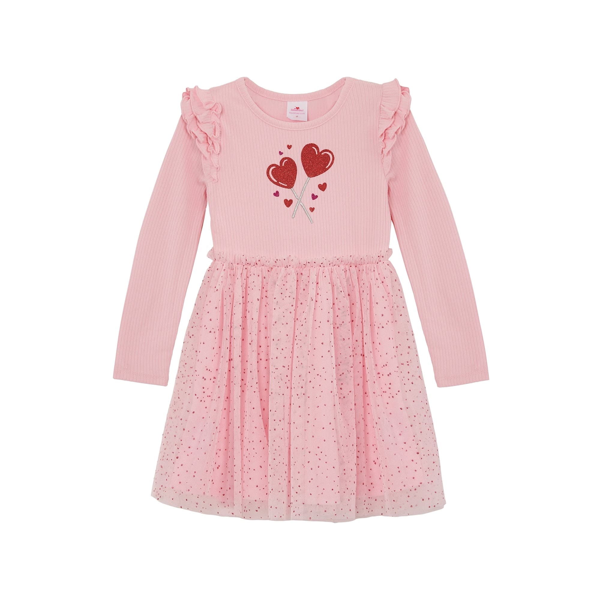 Walmart #ad :Way to Celebrate Toddler Girls Valentine’s Day Tutu, Sizes 12M- 5T For $8.98