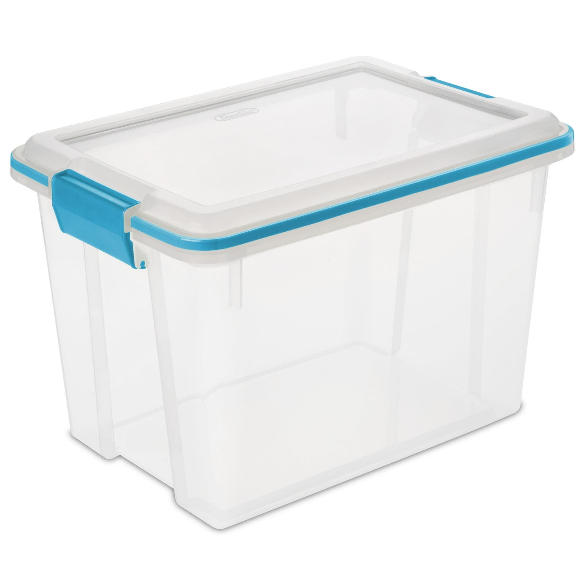 Walmart #ad :Sterilite Small Storage Bin, 20 Quart Clear Weather-Resistant Plastic Storage Container For $6.97 (Reg $17.78)