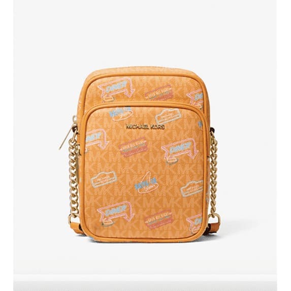 Walmart #ad :Michael Kors Jet Set Medium Embellished Signature Logo Crossbody Bag For $49 (Reg $59)