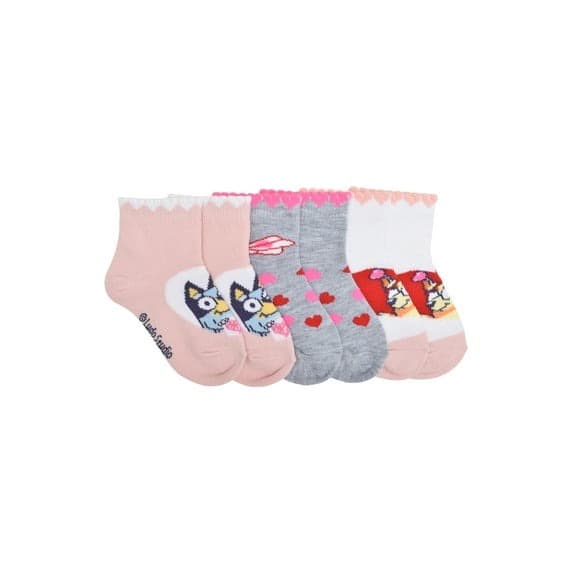 Walmart #ad :Bluey Unisex Toddler Ankle Valentines Socks, 3-pack, Sizes 12M-5T For $1.49 (Reg $5.98)