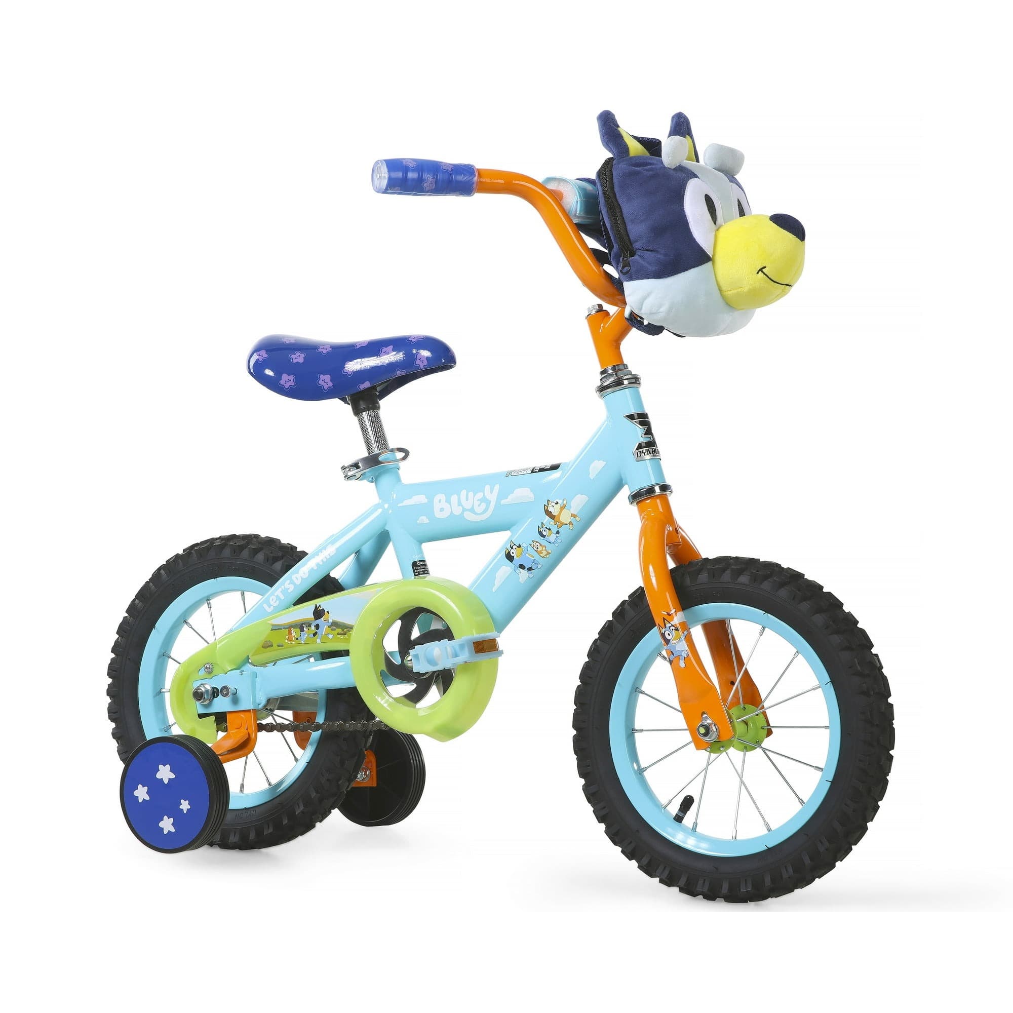 Walmart #ad :Bluey 12-Inch Kids BMX Bike with Training Wheels, Plush Bag, Steel Frame, Coaster Brake For $98 (Reg $49.99)