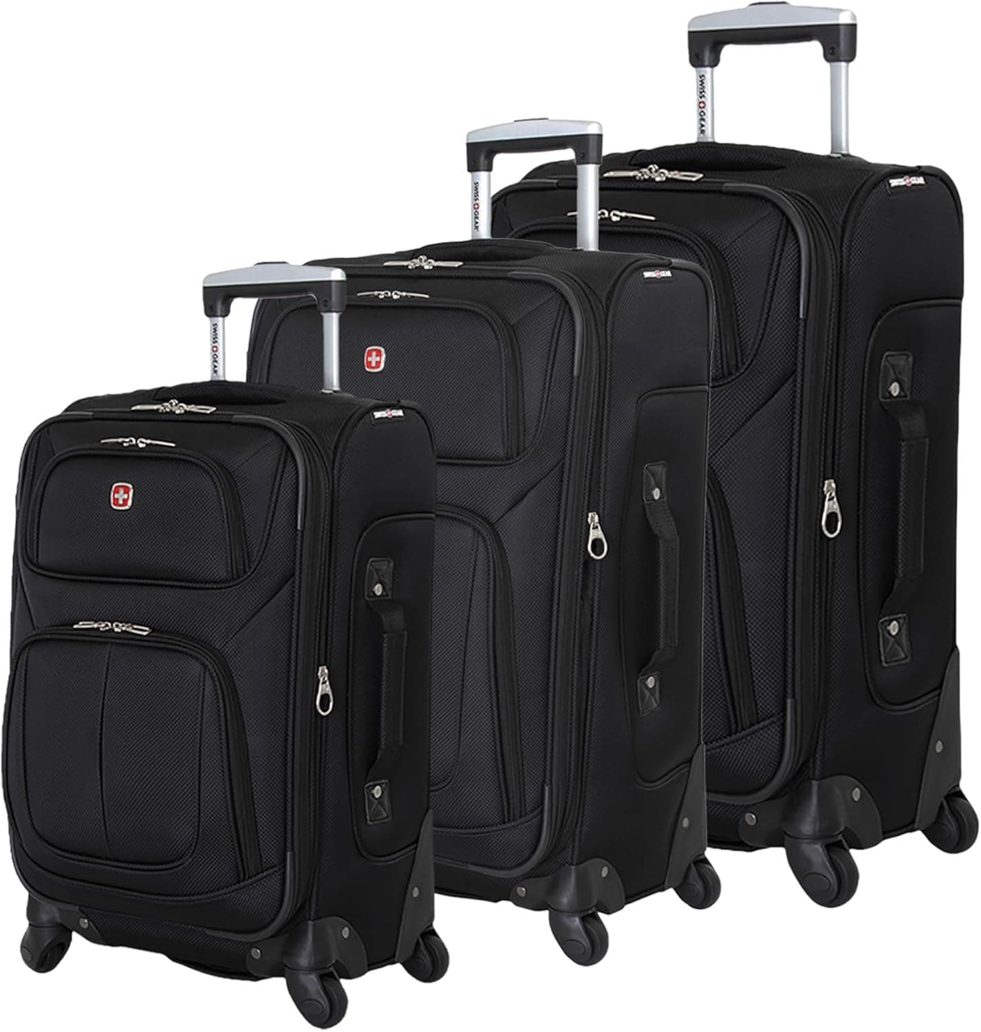 Amazon : SwissGear Sion Luggage Set 3-Piece $198.99 (Reg $410) + Free shipping. #ad