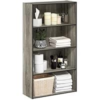 Amazon :9.4″ x 23.6″ x 41.7″ Furinno 4-Tier PASIR Open Bookshelf $24.60 (Reg $65) + Free prime shipping. #ad