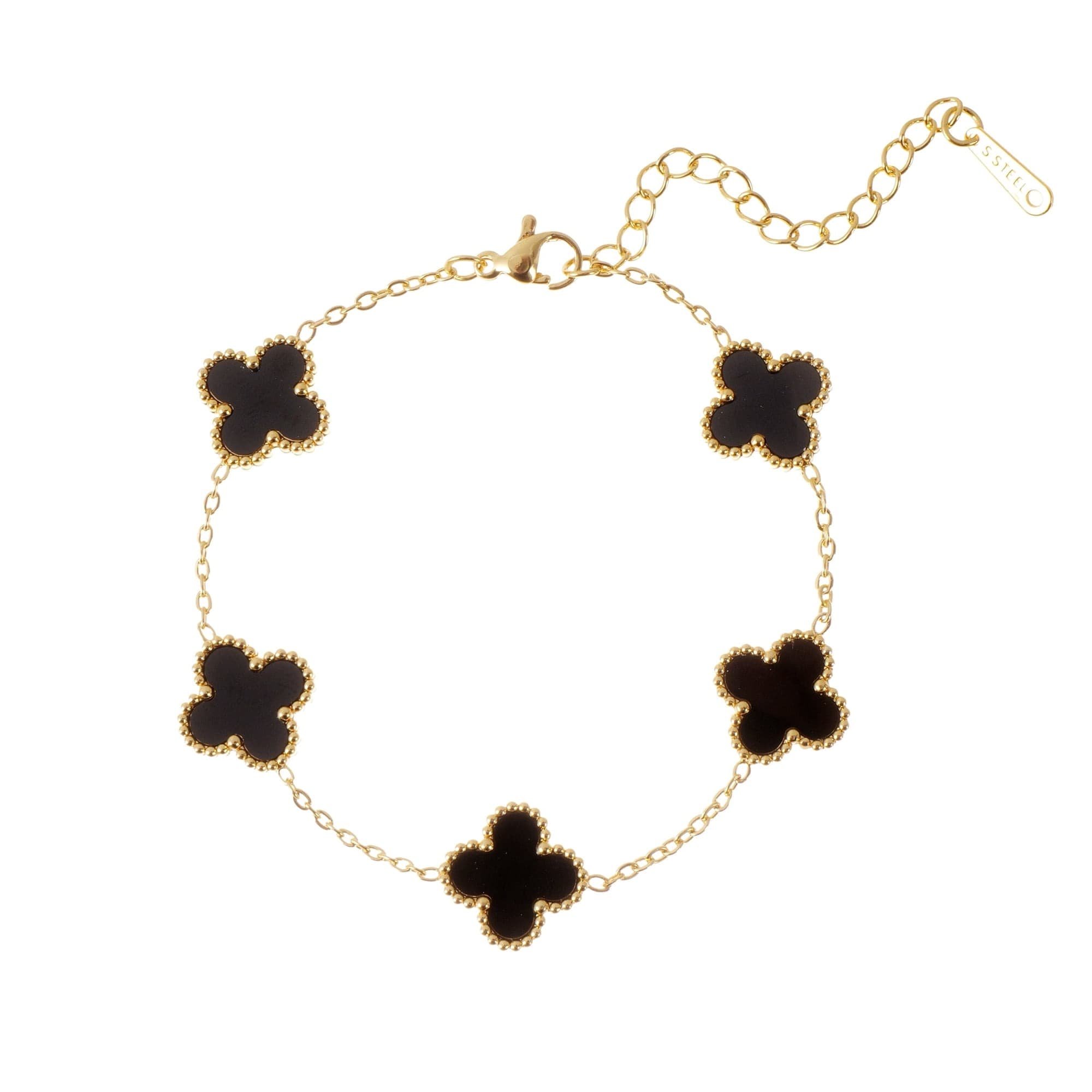Walmart #ad :14K Gold Plated Clover Bracelets for Women – Flower Four Leaf Clover Bracelet For $16.99 (Reg $69.99)