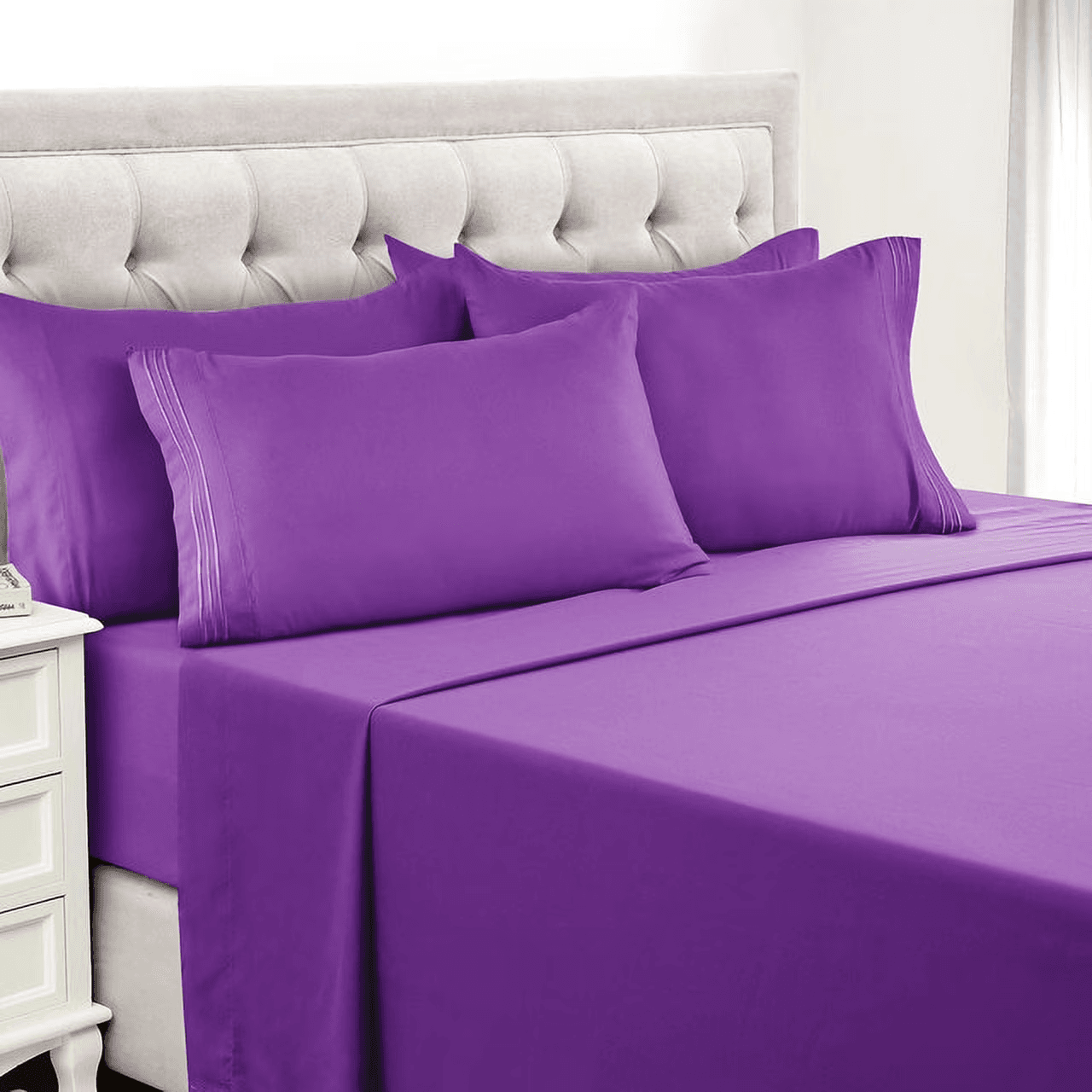 Walmart #ad:Lux Decor Collection King Bed Sheets $29.99 (was $47.99) + store pickup.