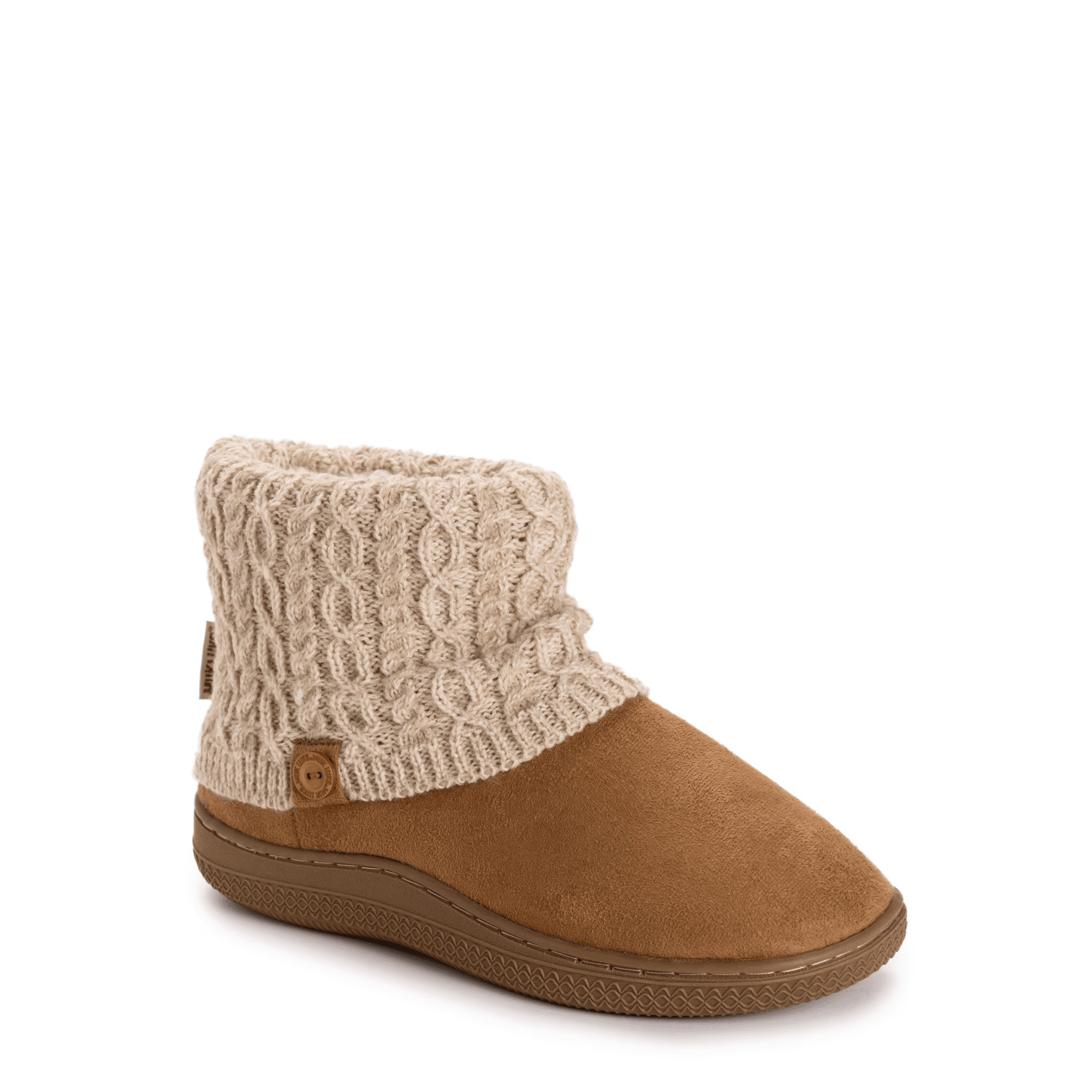 Walmart #ad:MUK LUKS Women’s Cable Knit Slipper Booties $16 (was $22) + store pickup.