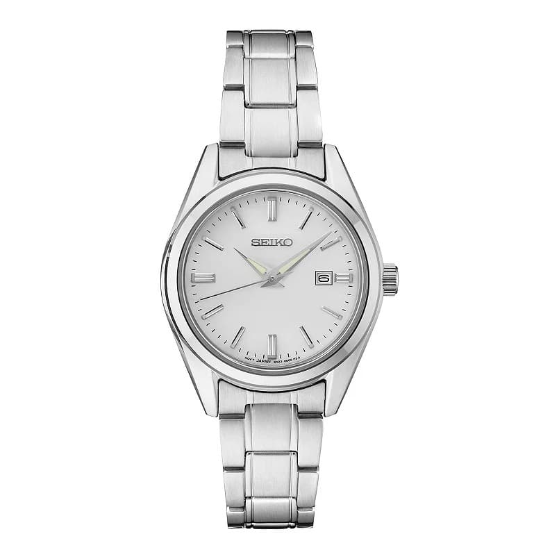 Kohls #ad : Seiko Women’s Essentials Stainless Steel Watch for $141.20 (Reg $240) + $20 Kohl’s Cash + Free Shipping.